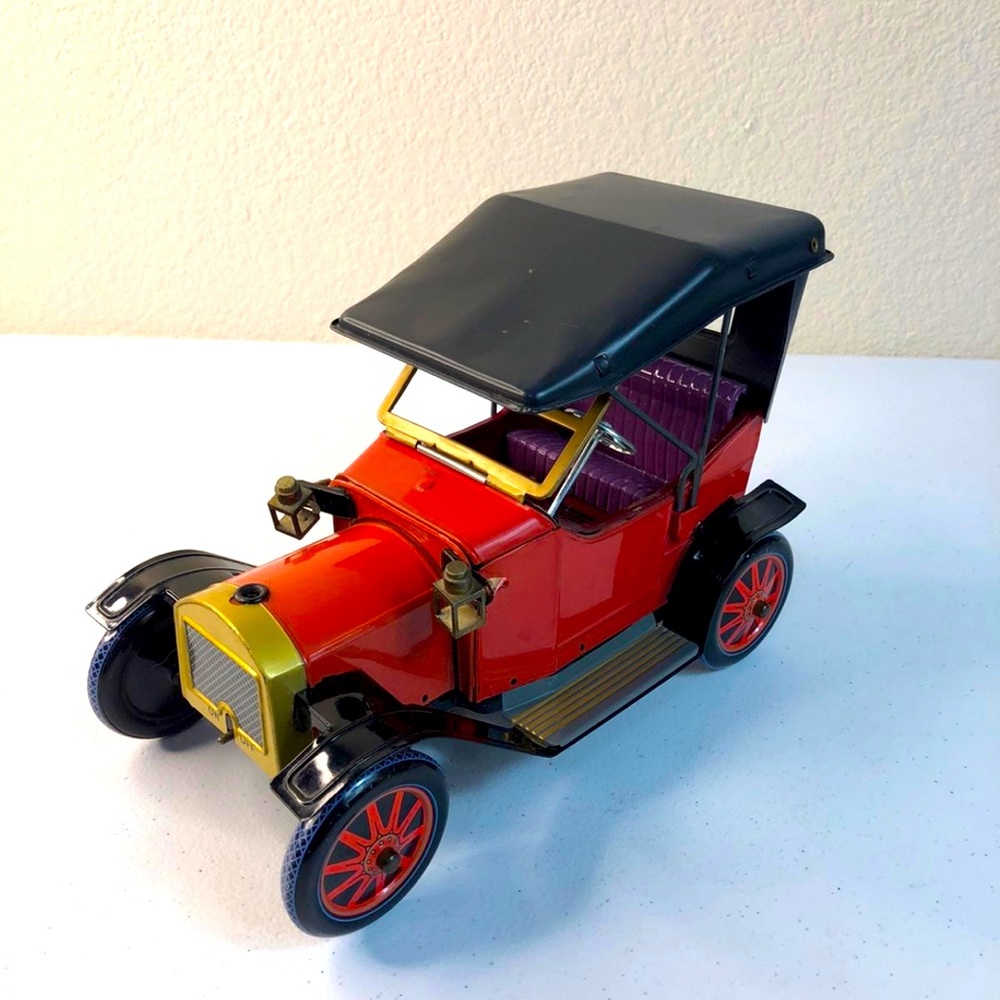 RARE !! 1950s Nomura TM Battery opperated Veterans Car/Electric Collecto…